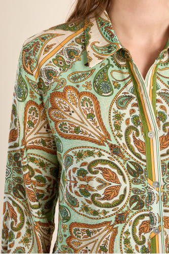 Chemise légère, imprimé foulard