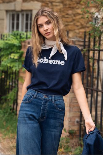 T-shirt ""Bohème"" avec bandana 