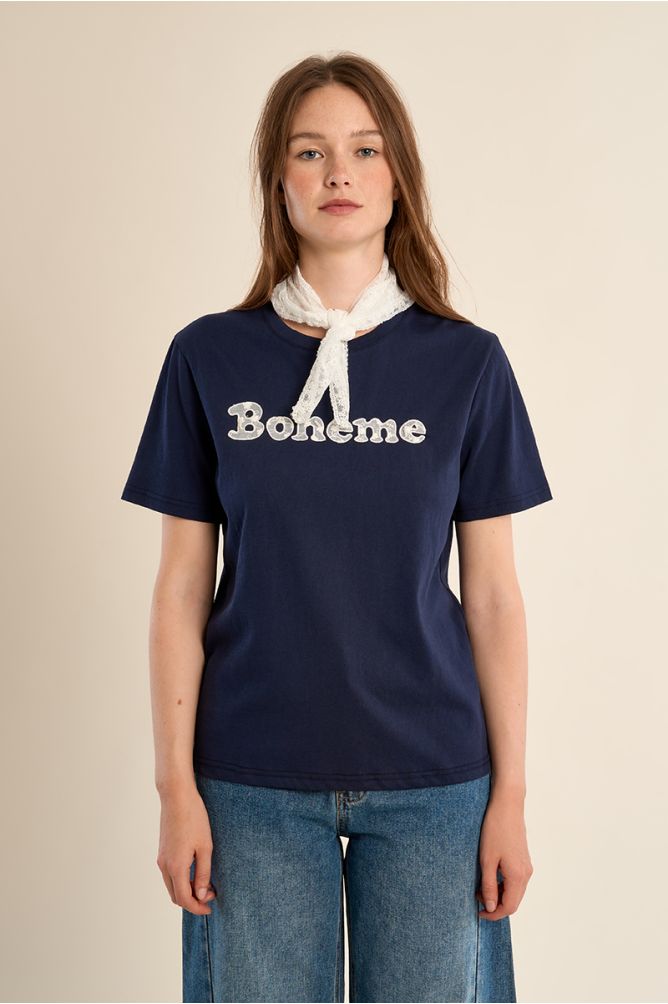 T-shirt ""Bohème"" avec bandana 
