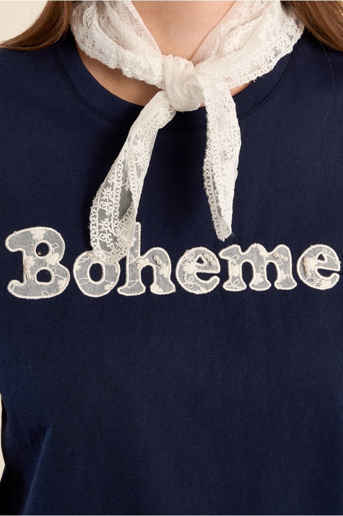 T-shirt ""Bohème"" avec bandana 