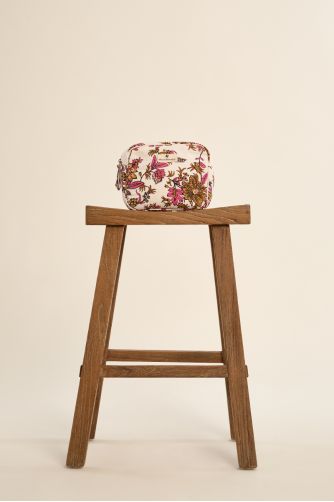 Mini floral print pouch