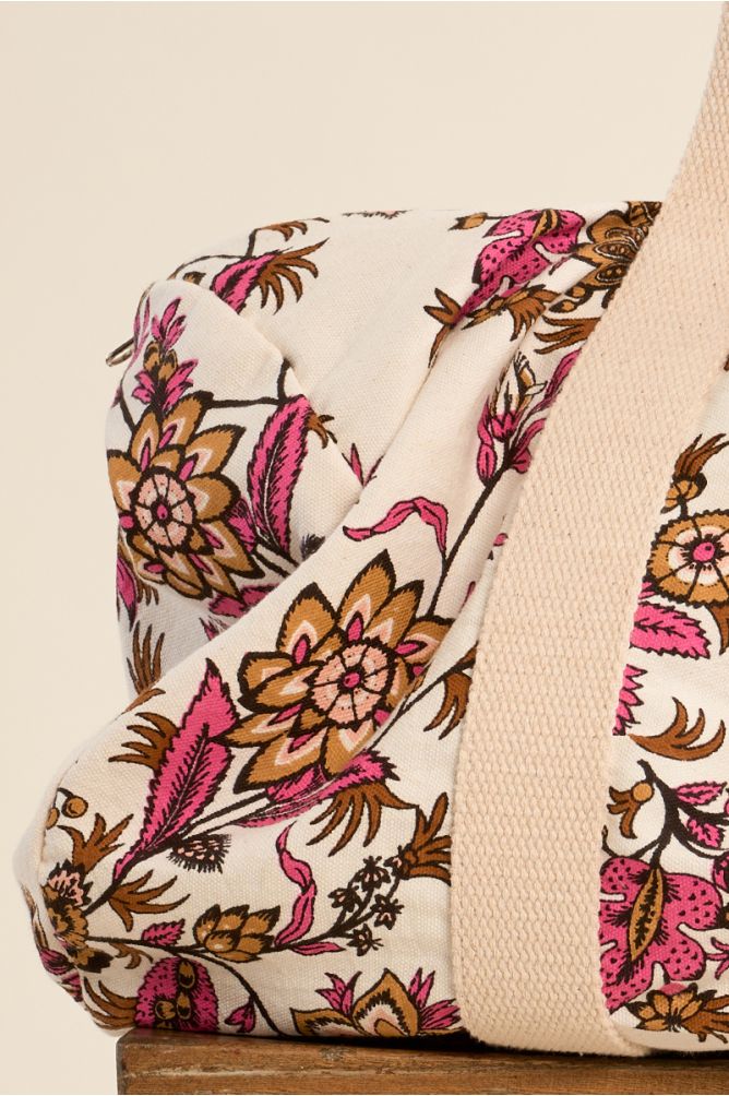 Sac cabas, sport, imprimé floral