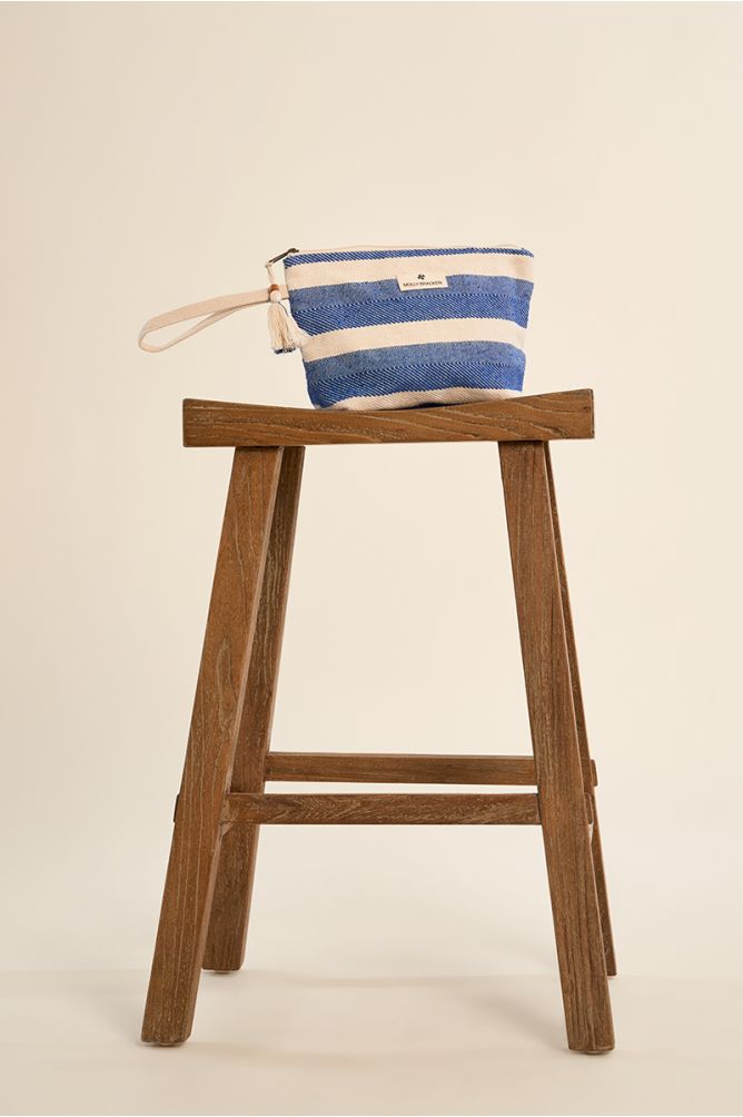 Cotton pouch, braided