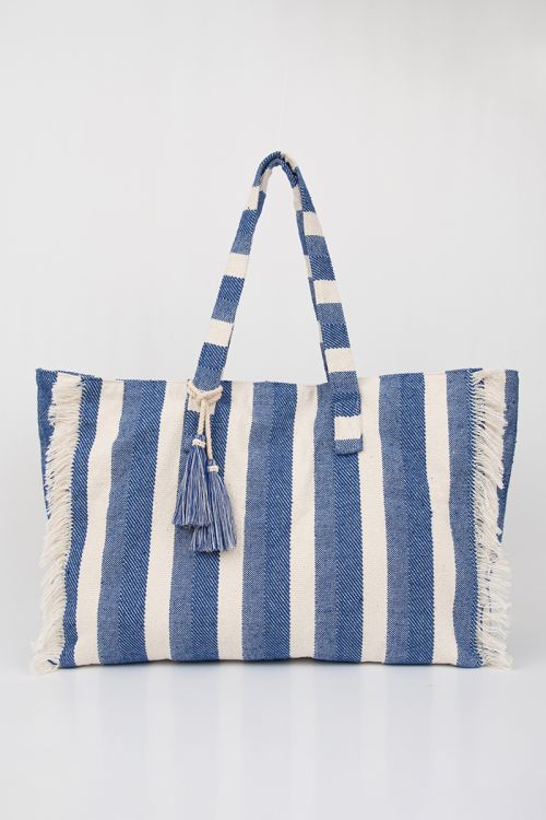 Large sac cabas, en coton