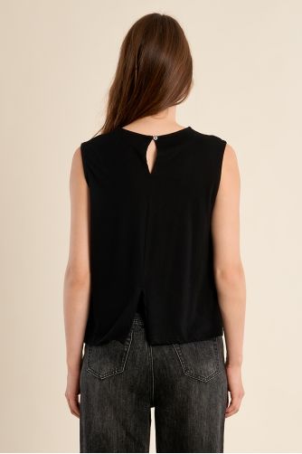 "Openwork T-shirt ""Liberté"""