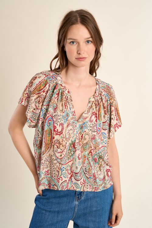 Cashmere print top