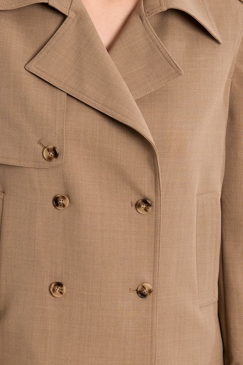 Veste trench-coat courte