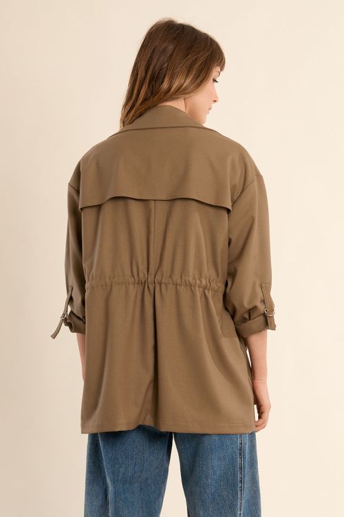 Lightweight belted jacket