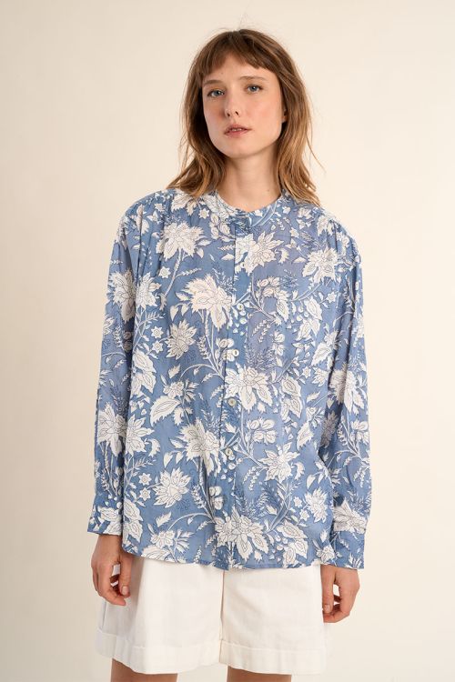 Oversized cotton shirt