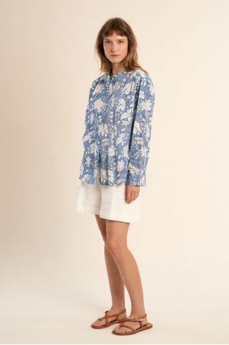 Oversized cotton shirt