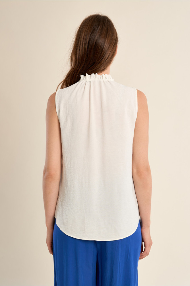 Top chemisier sans manches