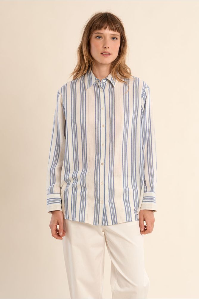 Cotton shirt, striped