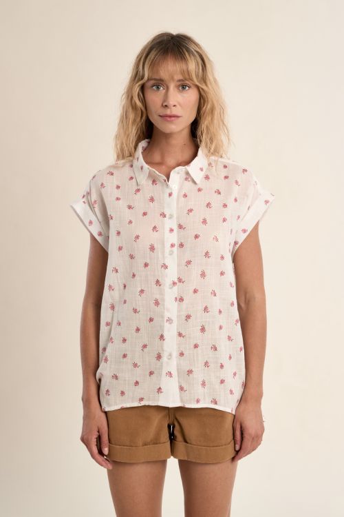 Cotton blouse, floral