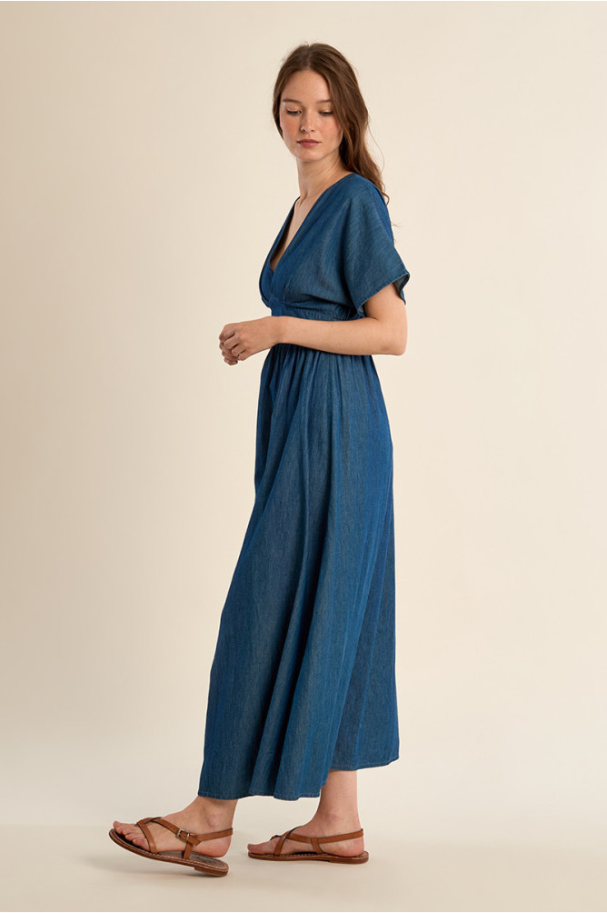 Robe longue en coton