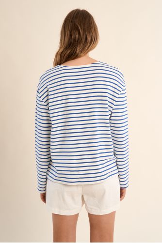 Long-sleeved T-shirt, striped