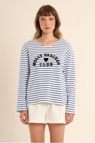 Long-sleeved T-shirt, striped