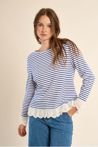 Long-sleeved cotton T-shirt