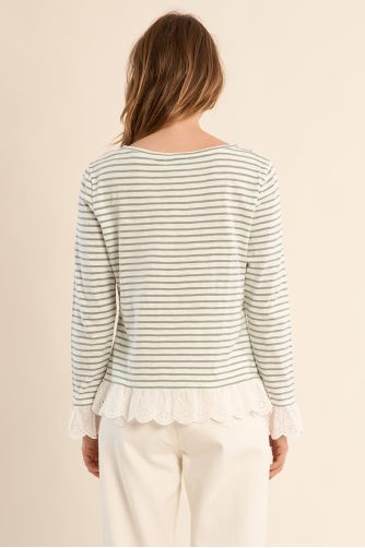 Long-sleeved cotton T-shirt