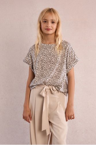 Leopard print top