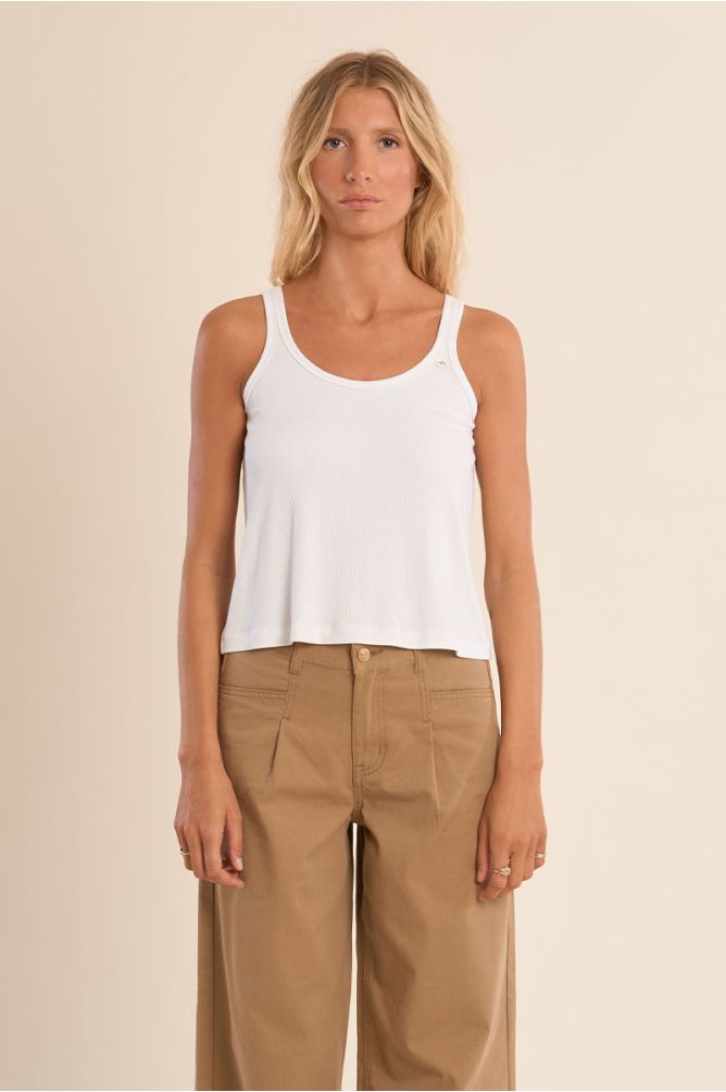 Débardeur côtelé