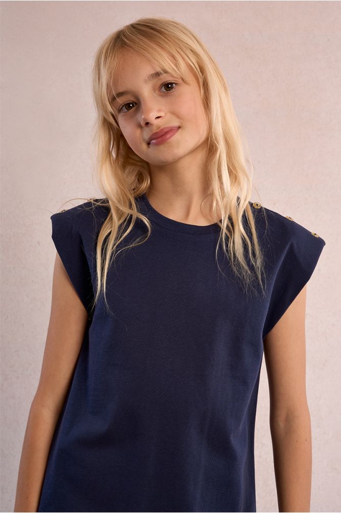 T-shirt à épaulettes