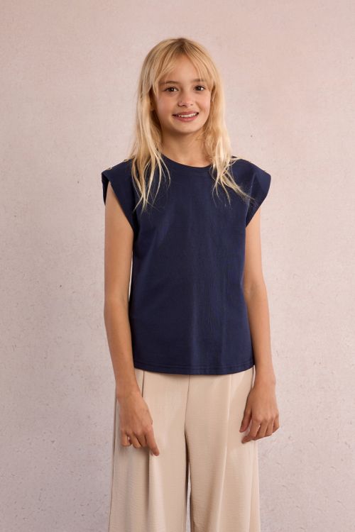 T-shirt à épaulettes