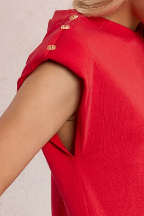T-shirt à épaulettes