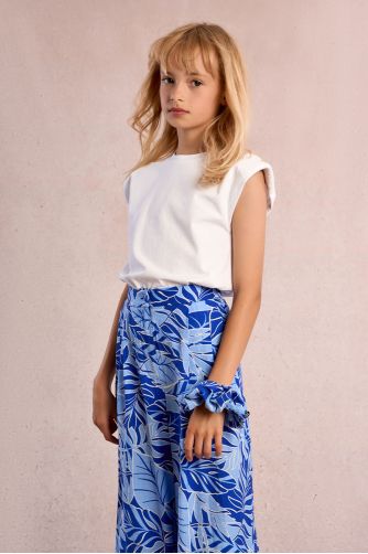 T-shirt à épaulettes