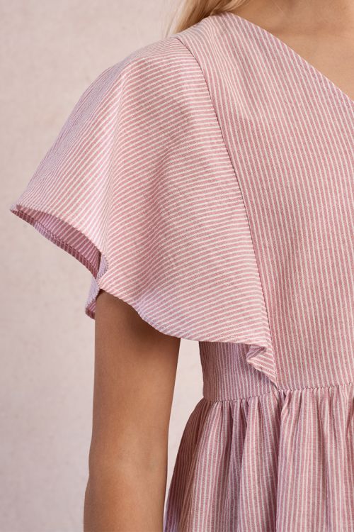 Robe babydoll rayée