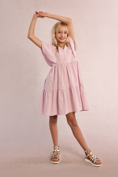 Striped babydoll dress
