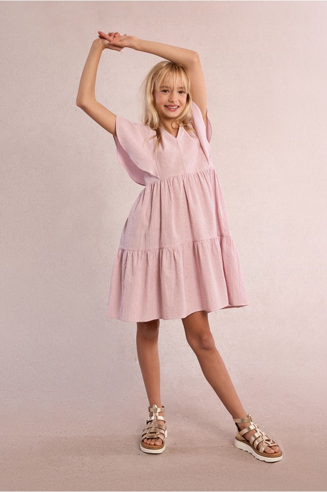 Robe babydoll rayée