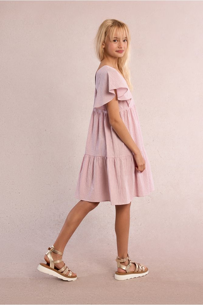 Striped babydoll dress