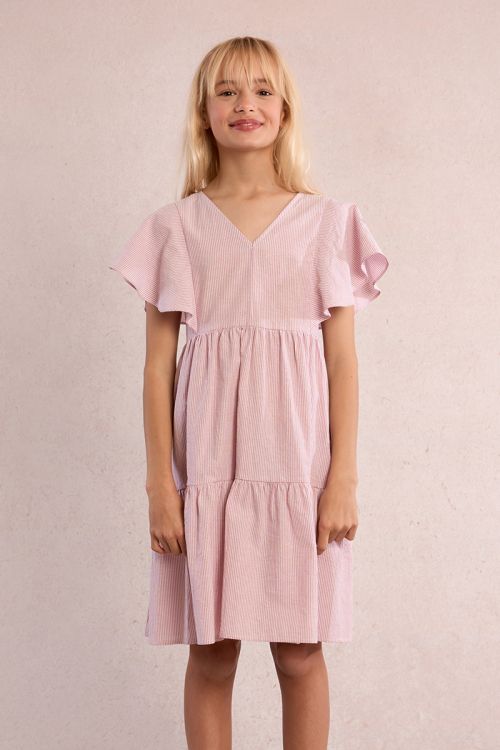 Striped babydoll dress