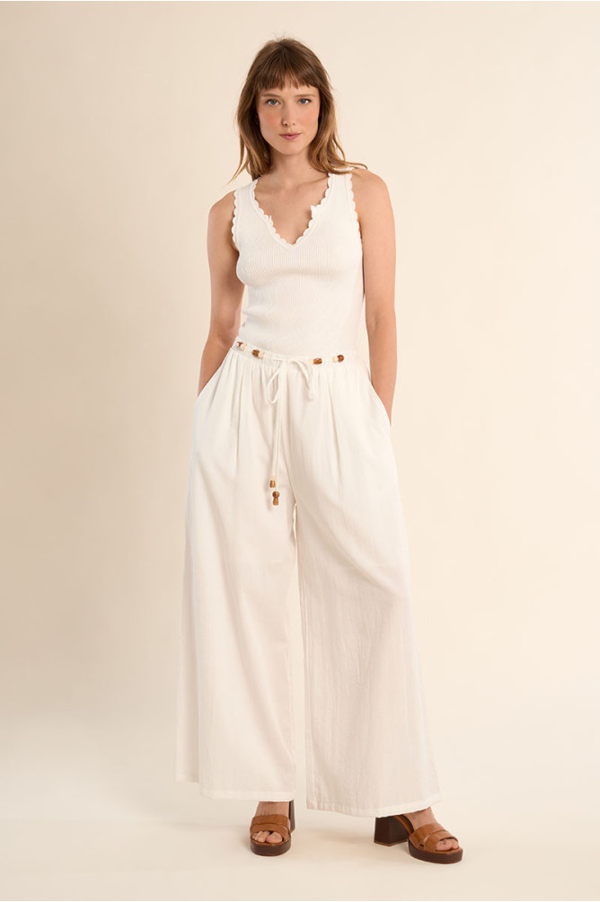 Débardeur en maille côtelée