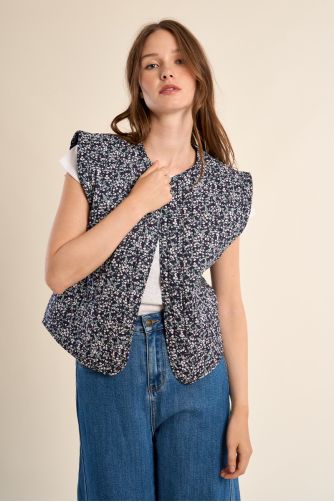 Boléro en coton, matelassé