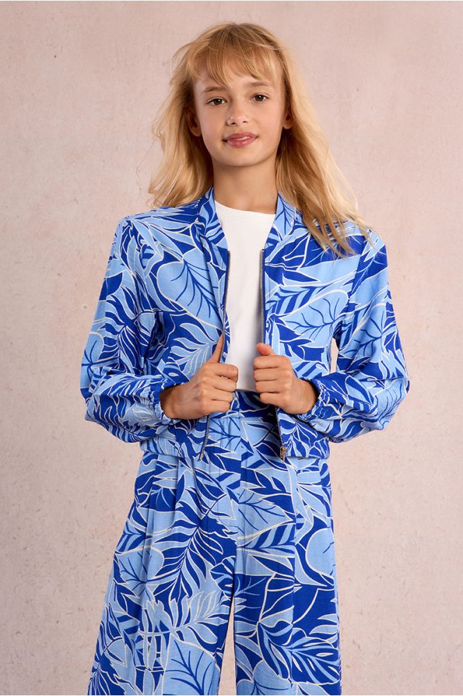 Printed bomber jacket