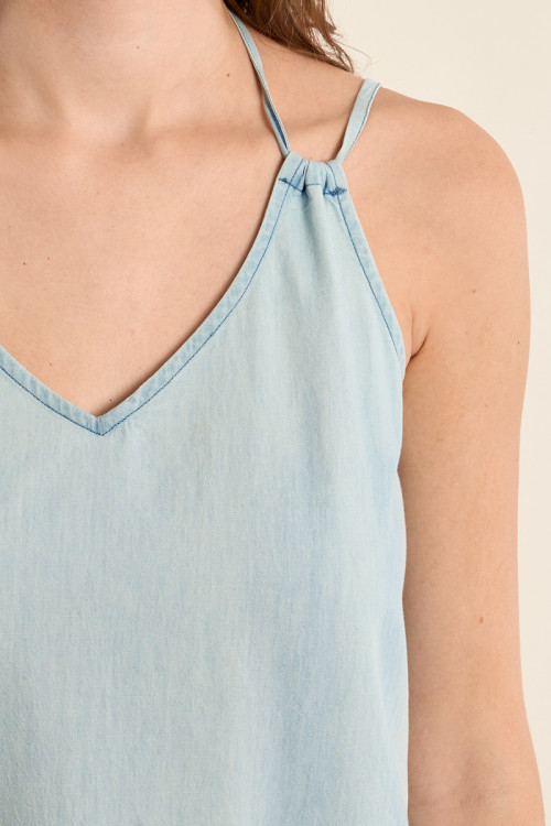 Robe longue, en lyocell