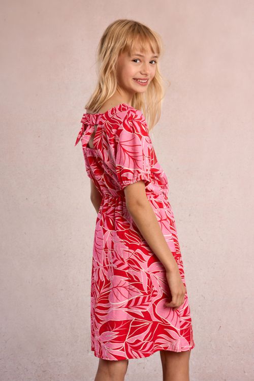 Robe imprimée, taille élastiquée