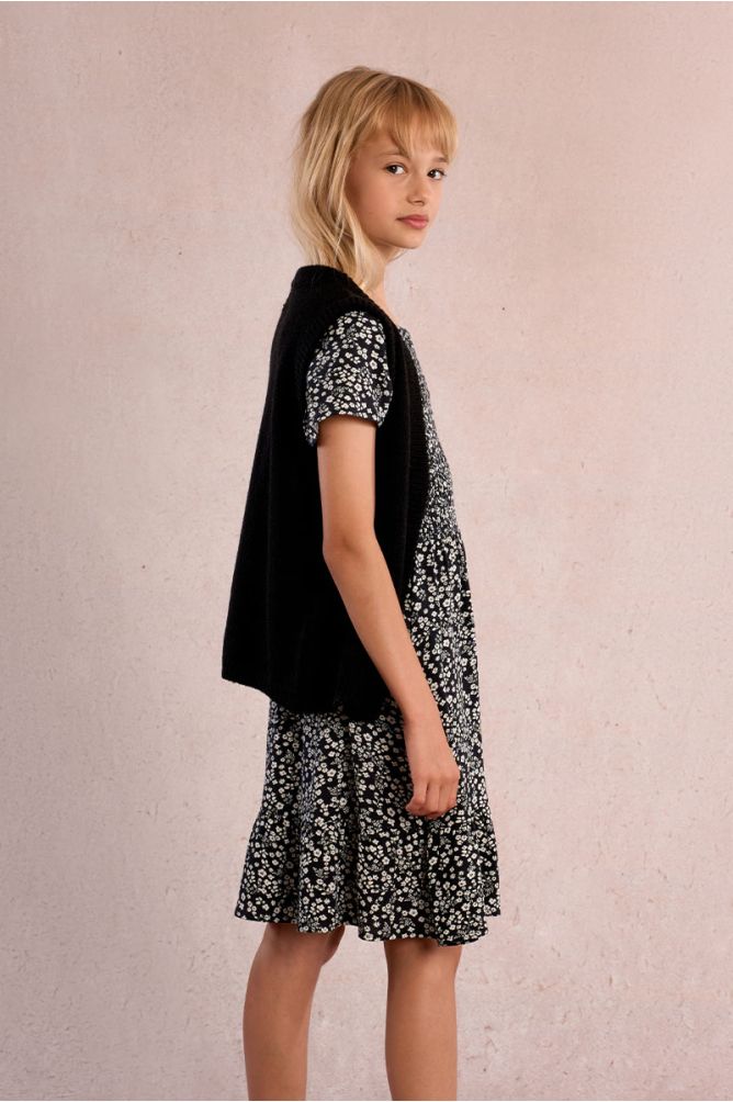 Robe à smocks fleuris