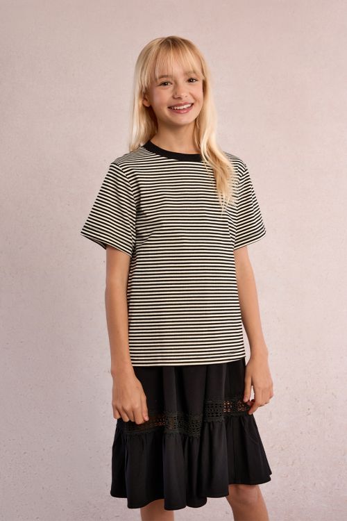 T-shirt rayé à cœur