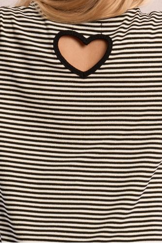 Striped T-shirt at heart
