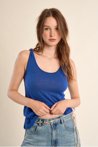 Basic terry cloth tank top