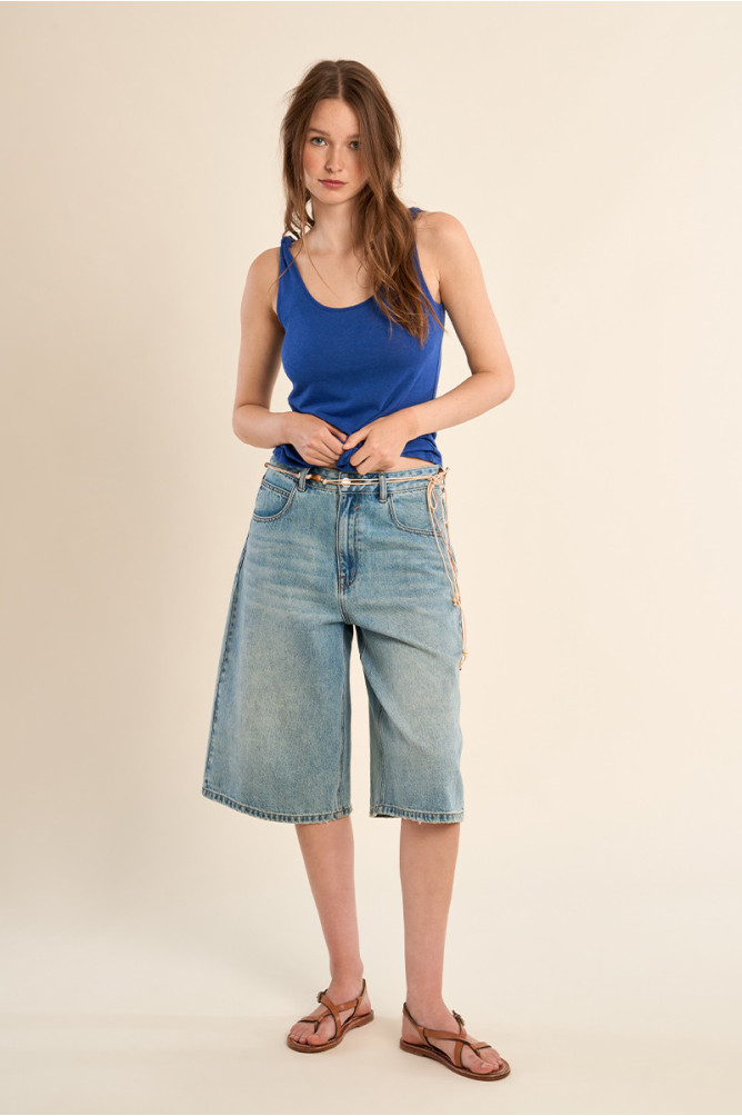 Basic terry cloth tank top