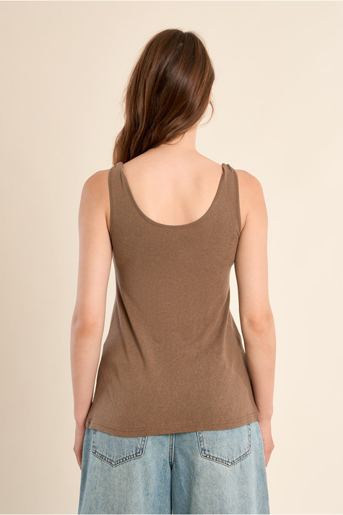 Basic terry cloth tank top