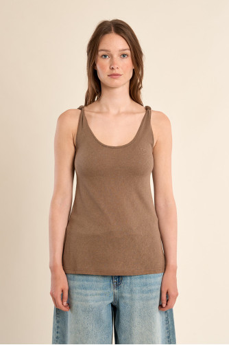 Basic terry cloth tank top