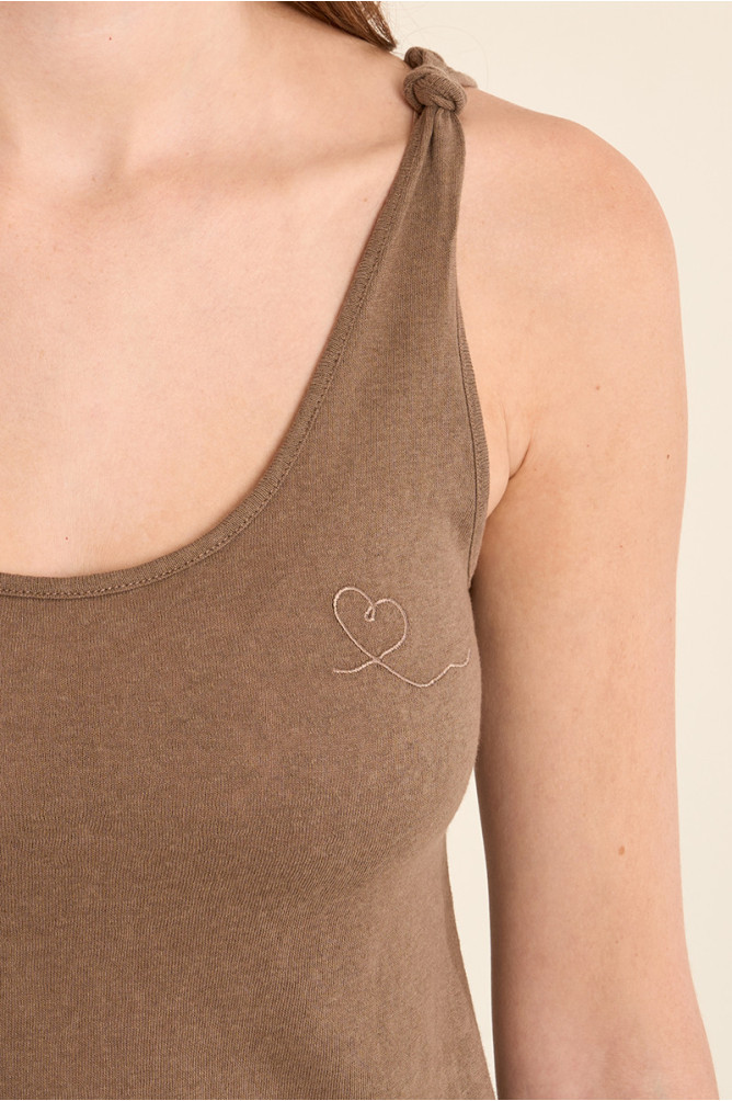 Basic terry cloth tank top