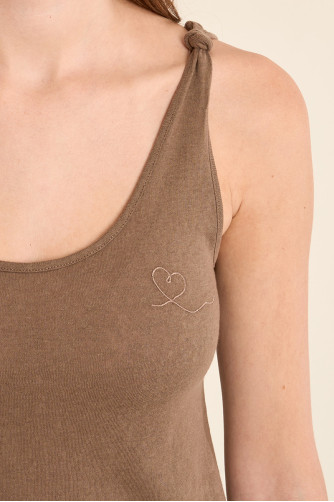 Basic terry cloth tank top