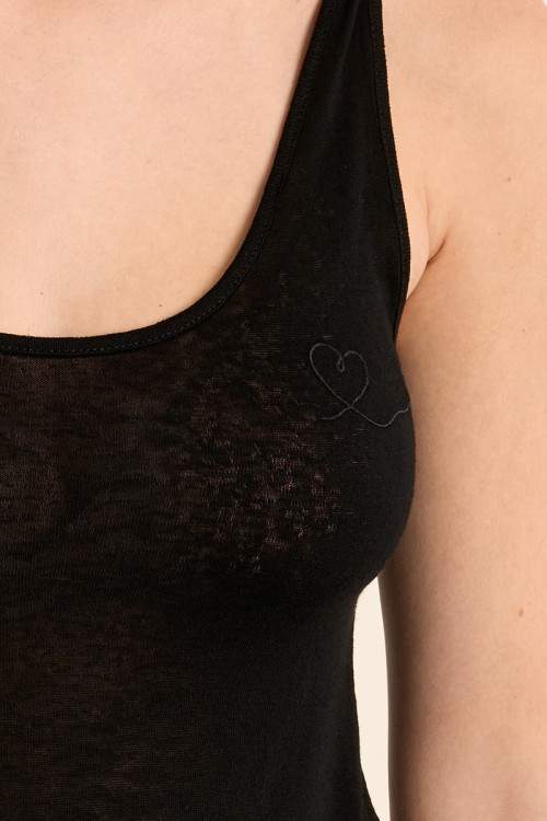 Basic terry cloth tank top
