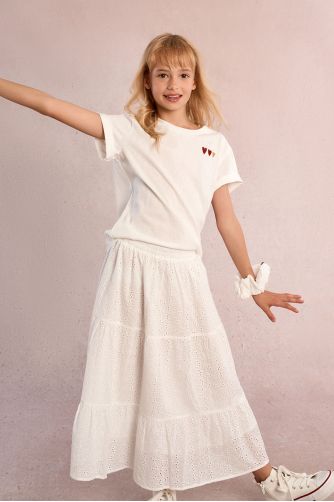 T-shirt imprimé multi-cœurs