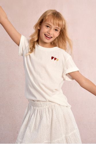 Multi-heart printed T-shirt